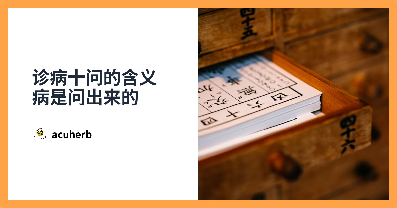 Featured image for 中医诊病十问的含义——病是问出来的